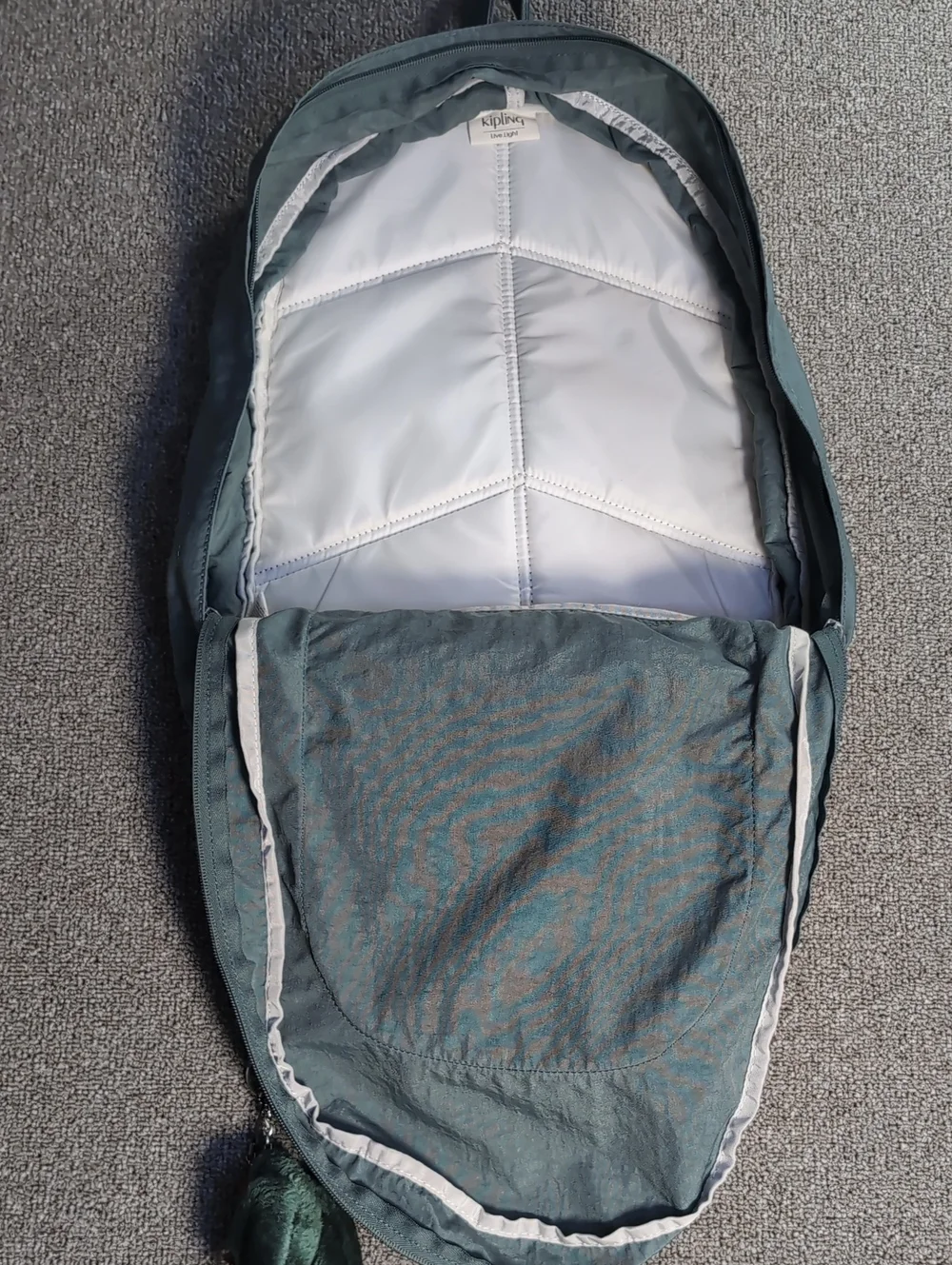 Kipling Harper Expanding Backpack / Light Aloe Tonal